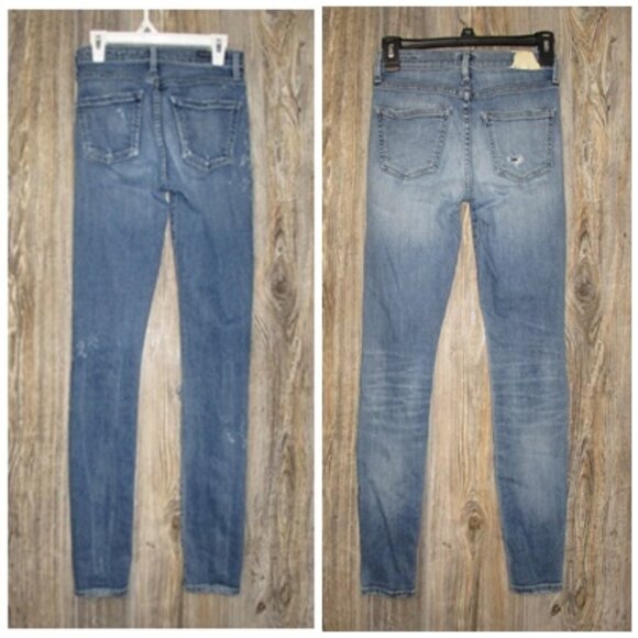 Lot of 2 Citizens Of Humanity Rocket High Rise Skinny Jeans Womens Size 24 - Picture 2 of 14